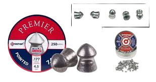 Crosman 177cal 4.5mm 7.4gr Pointed 250/tin Pellets